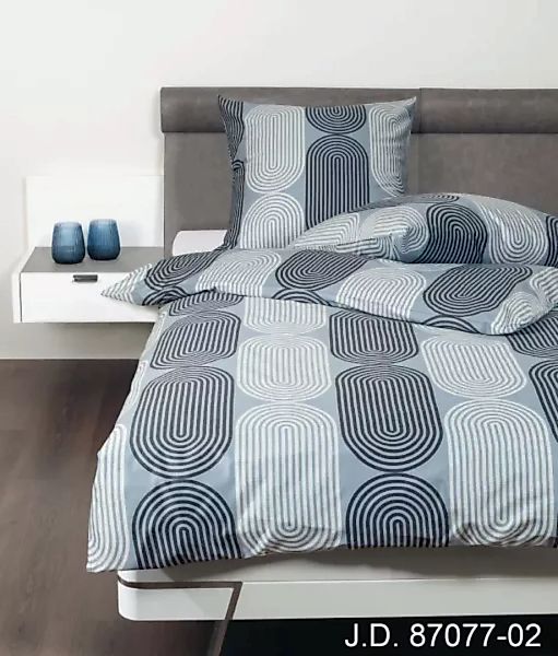 Janine Janine Mako-Satin Bettwäsche J.D. 87077 jeansblau Größe:  240x220 cm günstig online kaufen