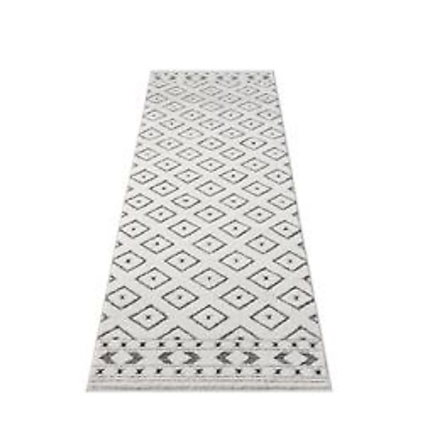 payé Teppich Ello 9999 Boho Flachflor 80x300 cm Grau günstig online kaufen