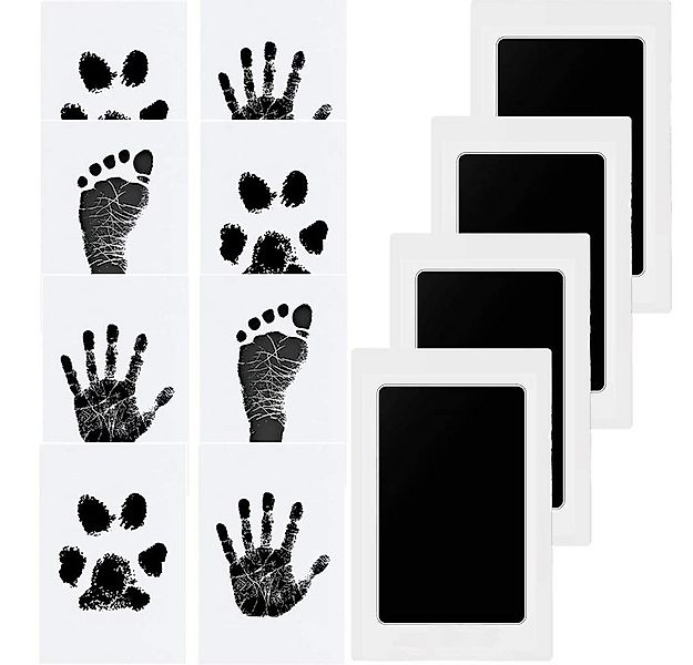 FOUORTUNATE-BEE Bilderrahmen Baby Handabdruck und Fußabdruck Set, (4 pcs Ba günstig online kaufen