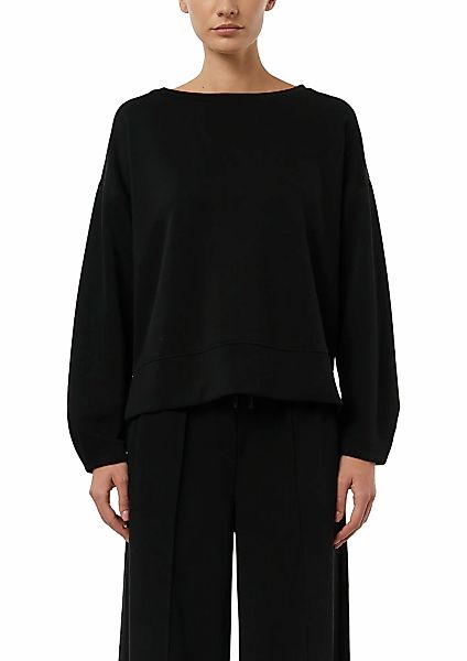 Comma Sweater, unifarben, mit Viskose und Stretch günstig online kaufen