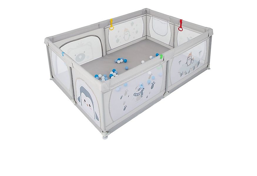 COSTWAY Laufstall Baby Laufgitter, 205 x 147 cm, mit Tragtasche günstig online kaufen