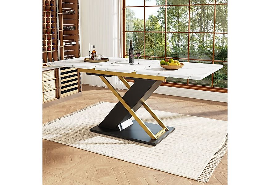 Flieks Esstisch (1-St., erweiterbare Tischplatte 120-160×80cm), ausziehbare günstig online kaufen