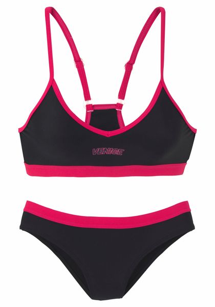 Venice Beach Bustier-Bikini mit abgetönten Details günstig online kaufen
