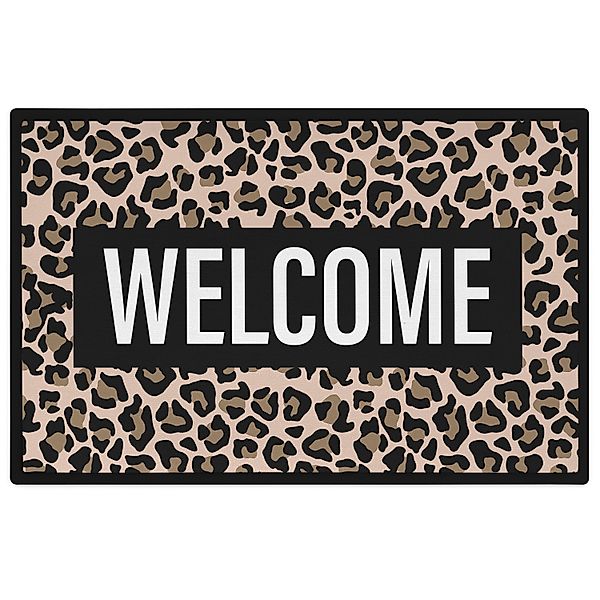 Trendation Fußmatte Welcome Fußmatte Leopard Muster günstig online kaufen