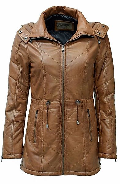 Zimmert Leather Lederjacke Jacque Lederparka washed, Steppjacke, Cognac, Br günstig online kaufen