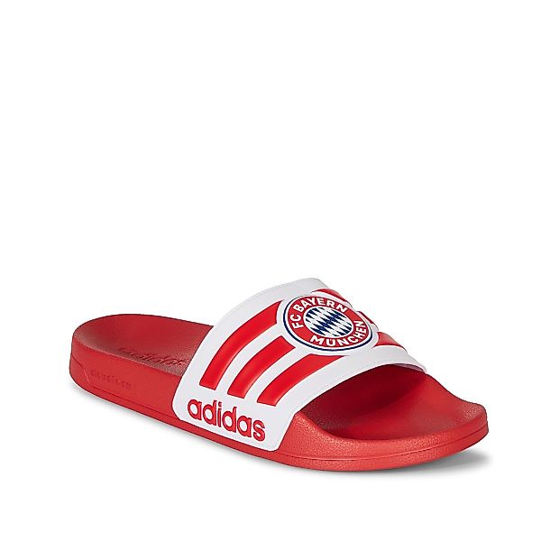 adidas Adilette "FC Bayern München" Farbe rot/weiß Größe: EU44.2/3 günstig online kaufen