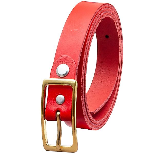 COLOGNEBELT Ledergürtel OM12-SL-Rot MADE IN GERMANY, günstig online kaufen
