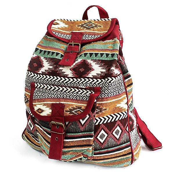 Bali-Homedecor Tragetasche Jacquard-Taschen - brauner Rucksack günstig online kaufen