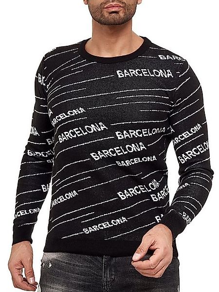 RedBridge Strickpullover Herren Strickpullover Pullover Striped Barcelona G günstig online kaufen