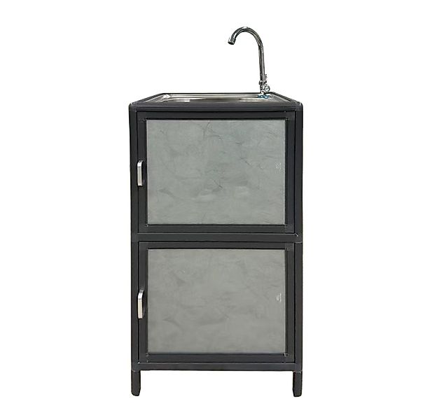 HTI-Living Küchenspüle Spüle mit Unterschrank für Outdoorküche Grau, 46/41 günstig online kaufen