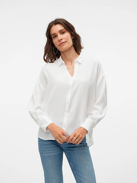 Vero Moda Langarmbluse VMMELANEY QUEENY LS SHIRT WVN NOOS Kunstfaser, loose günstig online kaufen