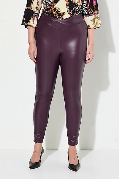 MIAMODA Leggings Leggings Skinny Fit Lederoptik Elastikbund günstig online kaufen
