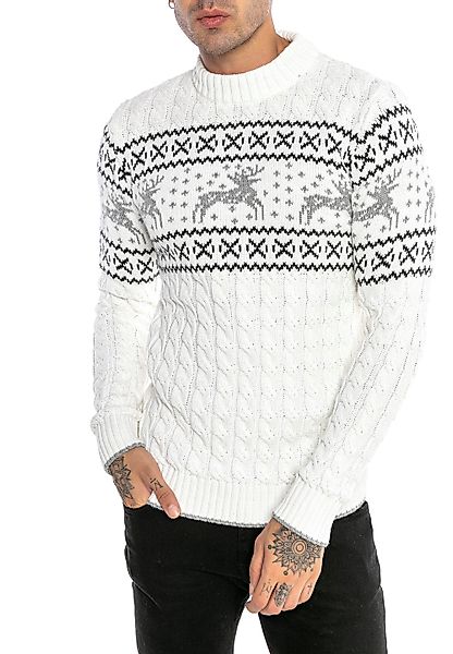 RedBridge Strickpullover mit winterlichem Norwegermuster – günstig online kaufen