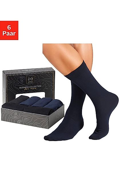 John Devin Businesssocken (Packung, 6-Paar) lange Form, wertig in Box verpa günstig online kaufen