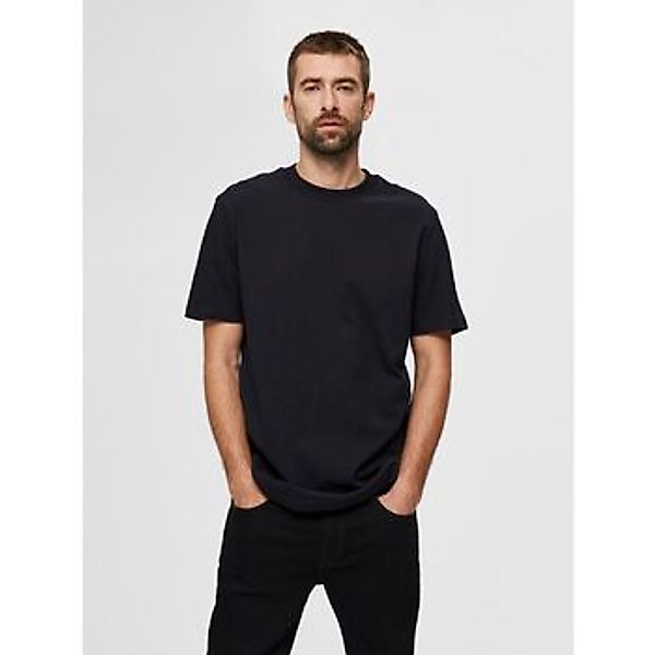 Selected  T-Shirts & Poloshirts 16077385 RELAXCOLMAN-BLACK günstig online kaufen