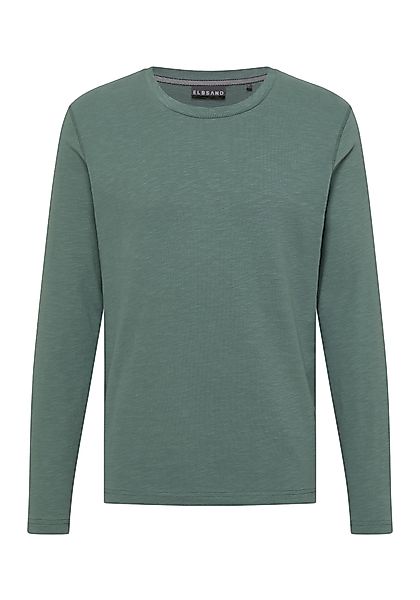 Elbsand Langarmshirt Albin Herren Gerippter Rundhalsausschnitt, günstig online kaufen
