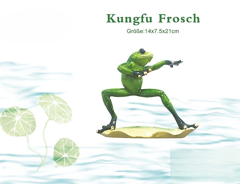 M-Diamant Dekoobjekt Dekorativer Yoga-Frosch aus grünem günstig online kaufen