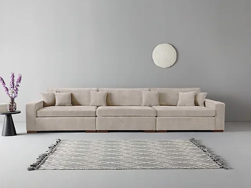 Home affaire 3-Sitzer »Skara XXL«, Lounge-Sofa XXL mit Federkern-Polsterung günstig online kaufen