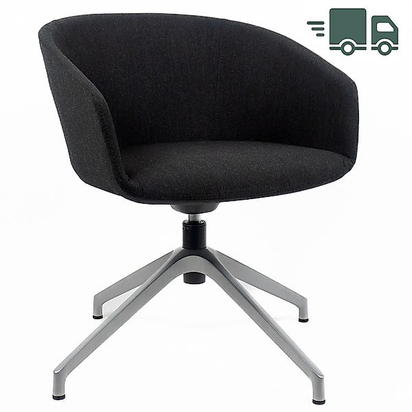 ABVERKAUF: 4er Set Bejot Oxco OXS 4R Konferenzsessel | Drehgestell | Stoff günstig online kaufen