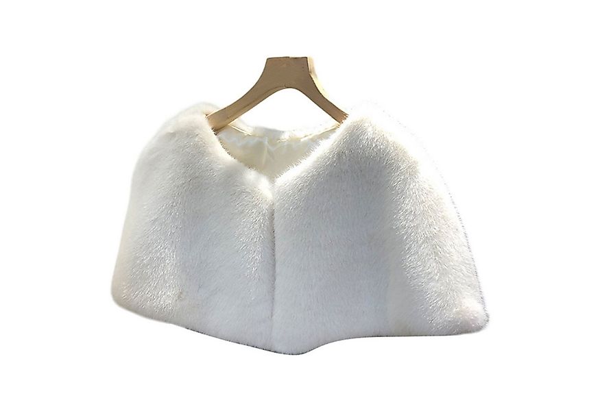 Refttenw Modeschal Damen Winter Kunstpelz Schal, Plüsch Schal für Hochzeits günstig online kaufen