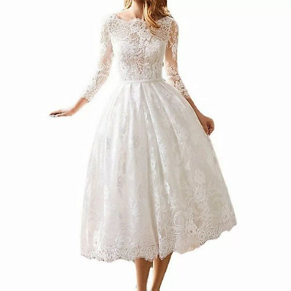 ZWY Abendkleid Damen Hochzeitskleid Spitzenkleid Bankettkleid günstig online kaufen