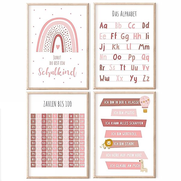 MeinBaby123® Poster Lernposter, Bilder Kinderzimmer Deko, günstig online kaufen