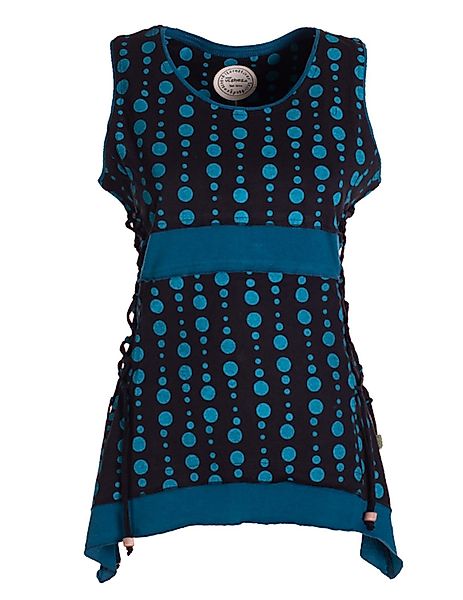 Vishes Shirttop Damen Sommer-Top Zipfel-Top Punkte günstig online kaufen