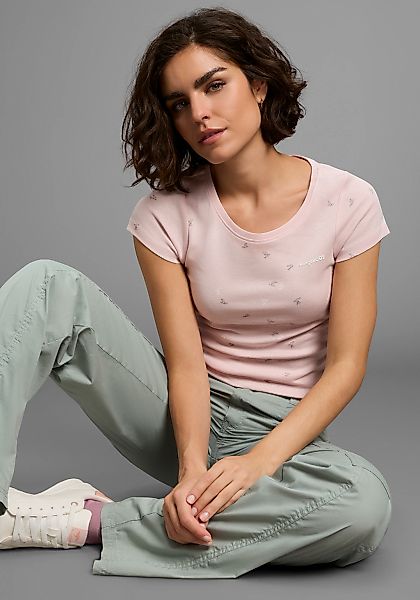 KangaROOS T-Shirt, Kurzarm, sehr figurbetont, aus 100% Baumwolle günstig online kaufen
