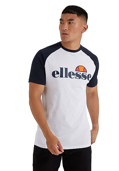 Ellesse Herren T-Shirt CORP TEE White Navy Weiß Dunkelblau günstig online kaufen
