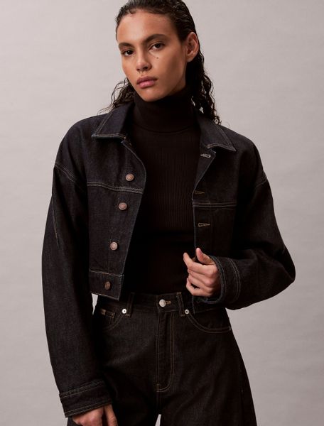 Calvin Klein Jeans Rollkragenpullover Rippstrick, figurbetonte günstig online kaufen