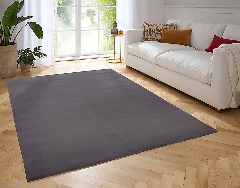 TaraCarpet Teppich Hasenfell Bora Soft, rechteckig, Höhe: 14 mm, Hasenfell günstig online kaufen