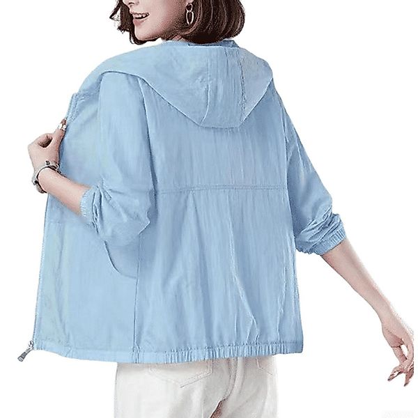 AUKUU Sommerjacke Leichte Damen Sonnenjacke mit günstig online kaufen