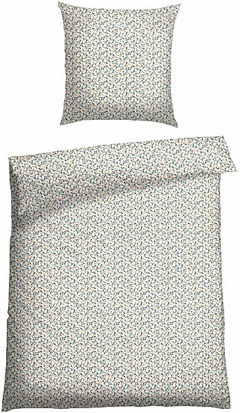 Schiesser Bettwäsche "Ditsy aus weicher Baumwolle mit dezentem Millefleur-M günstig online kaufen