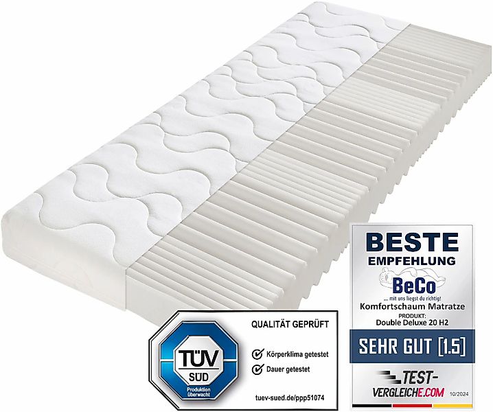 Beco Komfortschaummatratze "Double Deluxe Matratze 20, Matratze in 90x200 c günstig online kaufen