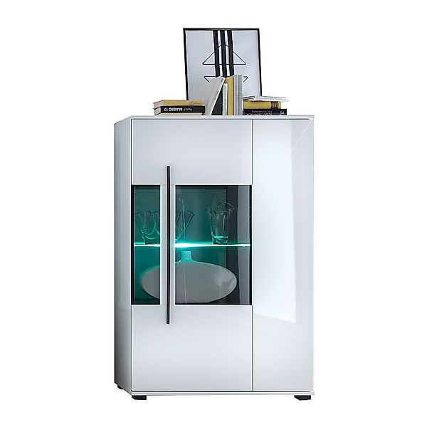 Lomadox Highboard COLORADO-61, in weiß Hochglanz günstig online kaufen