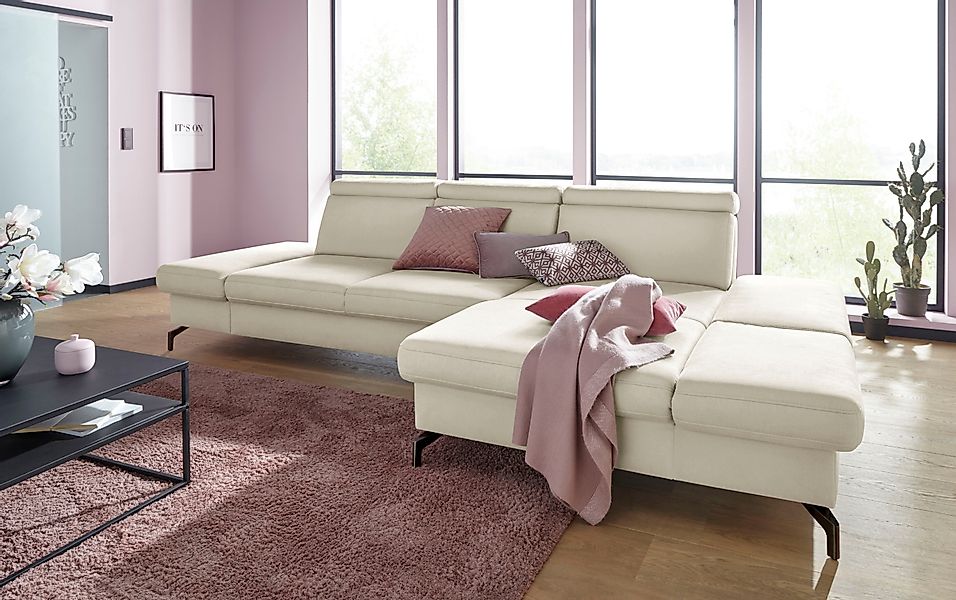 sit&more Ecksofa Brisbane L-Form, Fußhöhe 12 günstig online kaufen