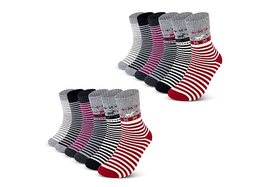 sockenkauf24 Thermosocken Damen warme Wintersocken Vollfrottee (38202, 12-P günstig online kaufen
