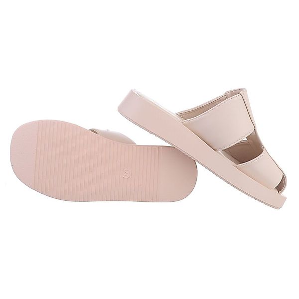 Ital-Design Damen Mules Freizeit Pantolette Flach günstig online kaufen