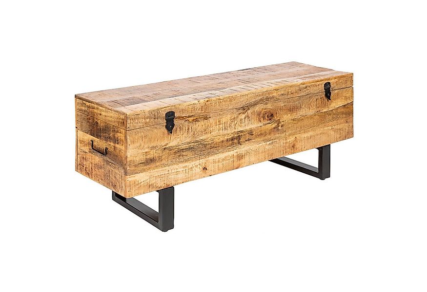 riess-ambiente Truhenbank FACTORY LOFT 115cm natur / schwarz, Sitzbank · Ma günstig online kaufen