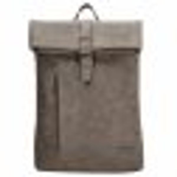 Laptoprucksack Notebooktasche Kunstleder Taupe günstig online kaufen