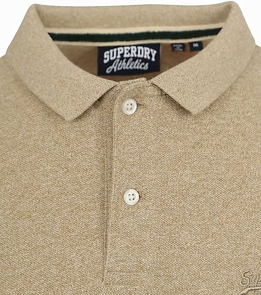 Superdry Classic Poloshirt Melange Beige - Größe L günstig online kaufen