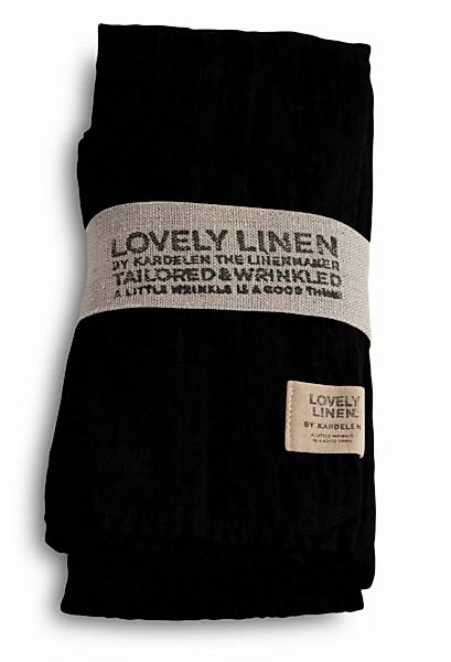 Lovely Linen Servietten & -ringe Lovely Serviette Leinen black (1 Stück) (s günstig online kaufen