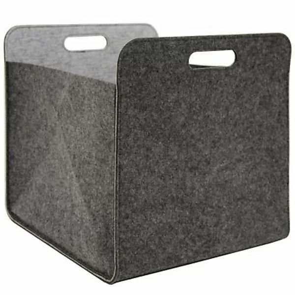 Dune Design® Aufbewahrungsbox 2er Set Cube Filz Grau 33x38x33cm grau günstig online kaufen