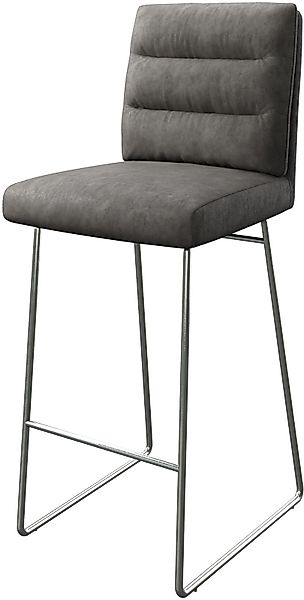 DELIFE Barhocker Pela-Flex, Kufengestell Edelstahl Vintage günstig online kaufen