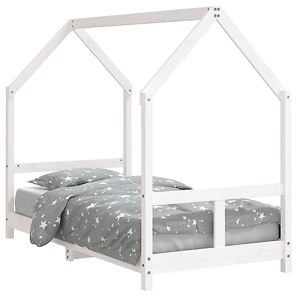 vidaXL Kinderbett Weiß 80x160 cm Massivholz Kiefer 835725 günstig online kaufen