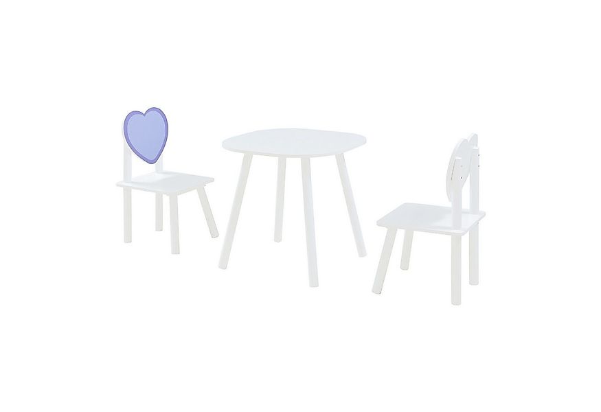 en.casa Kindersitzgruppe, (Set, 3-tlg), »Siljan« 1x Tisch und 2x Stuhl mit günstig online kaufen