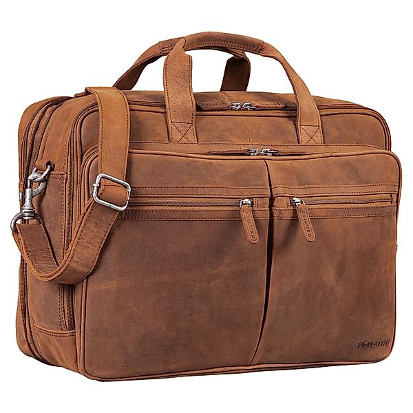 STILORD Laptoptasche "Gigantus" XXL Aktentasche Leder günstig online kaufen