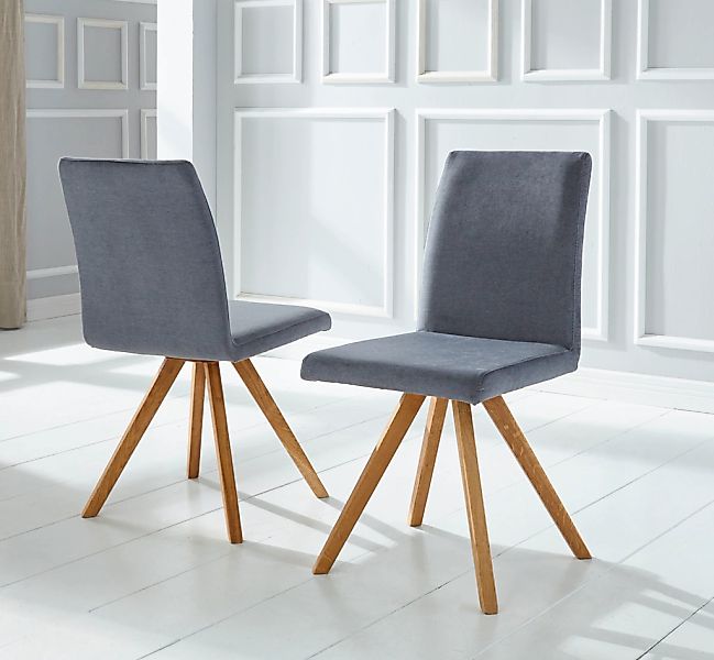 Home affaire Schalenstuhl "Rio" (Set) 2 Stk. Struktur fein Bezug in Kunstle günstig online kaufen