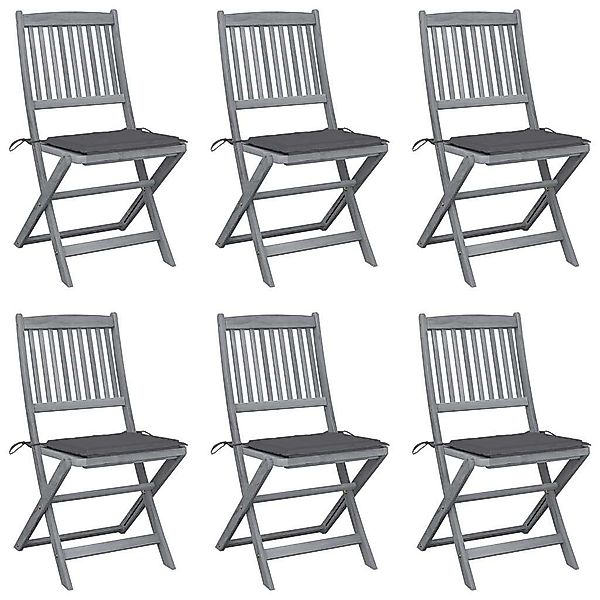 vidaXL Gartenstuhl Klappbare Gartenstühle 6 Stk. günstig online kaufen