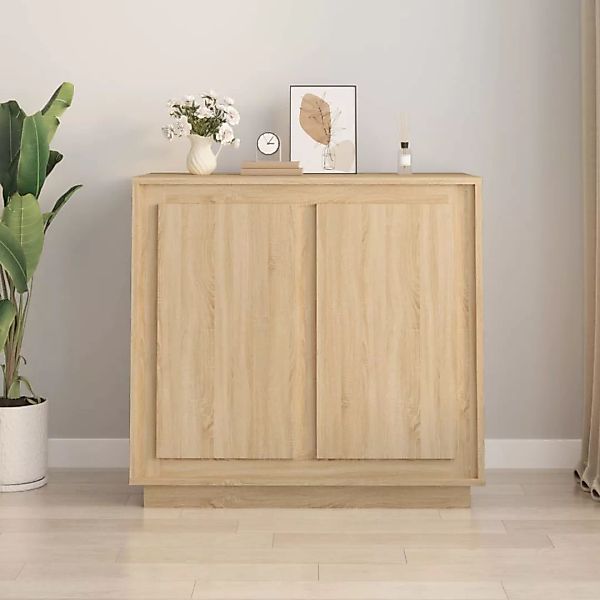 vidaXL Sideboard Sideboard Sonoma-Eiche 80x34x75 cm günstig online kaufen